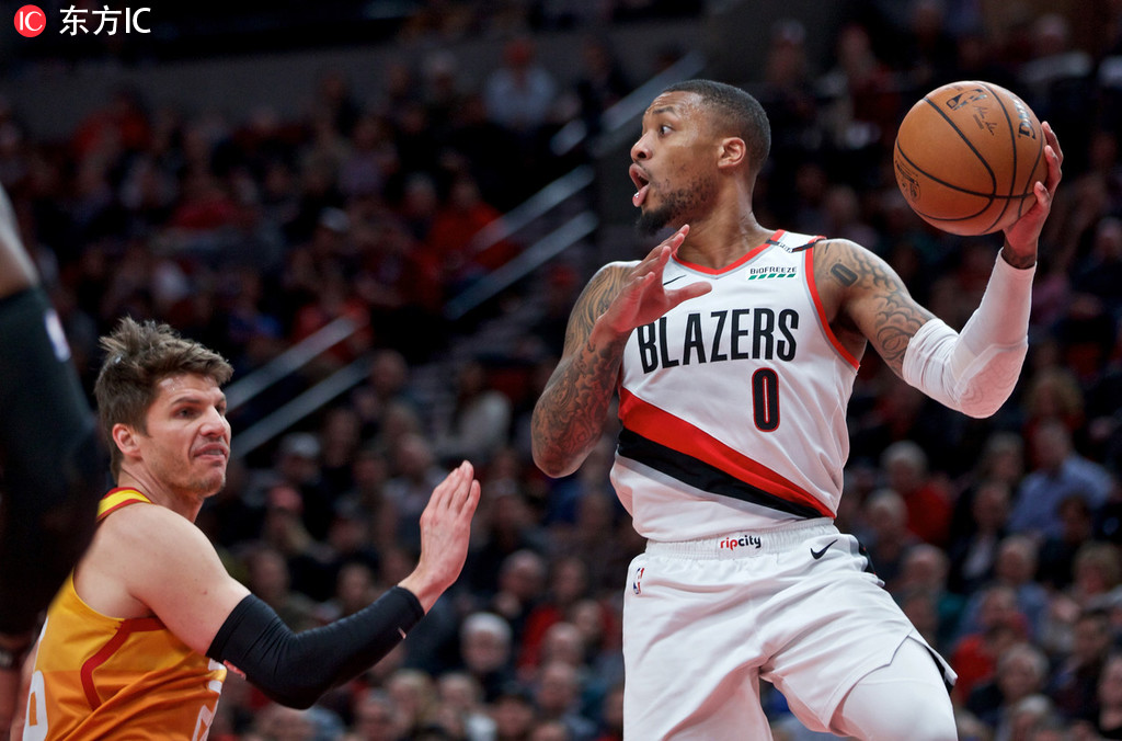 世俱杯分组-爵士主场击败开拓者，取得九连胜